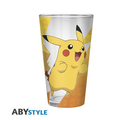 POKEMON-Large-Glass-400ml-Pikachu-foil-1