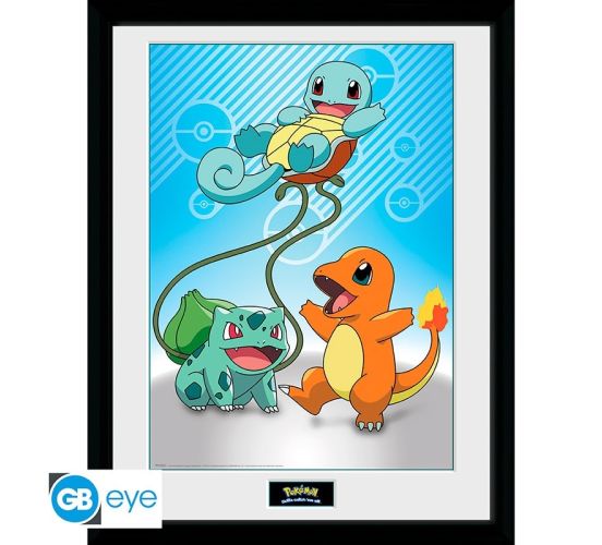 Pokemon-Kanto-Starter-30x40-Rahmenbild-1 Pokemon-Kanto-Starter-30x40-Rahmenbild-1