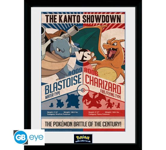Pokemon-The-Kanto-Showdown-Turtok-vs-Glurak-30x40-Rahmenbild Pokemon-The-Kanto-Showdown-Turtok-vs-Glurak-30x40-Rahmenbild