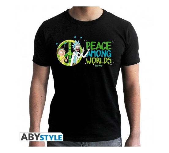 RICK-AND-MORTY-Peace-Among-Worlds-schwarz-T-Shirt-1 RICK-AND-MORTY-Peace-Among-Worlds-schwarz-T-Shirt-1
