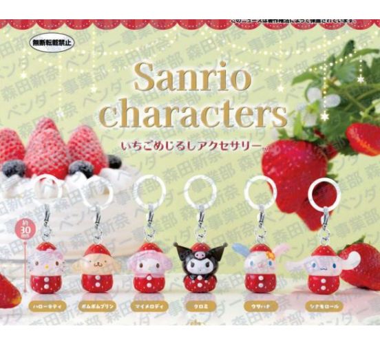 SANRIOCHARACTERSSTRAWBERRYPERSONALMARKERCHARM
