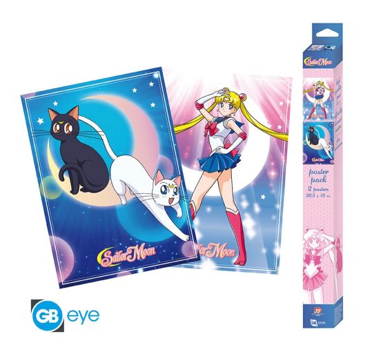 Sailor-Moon-Sailor-Moon-Cats-2-Set-52x38cm-Chibi-Poster-1