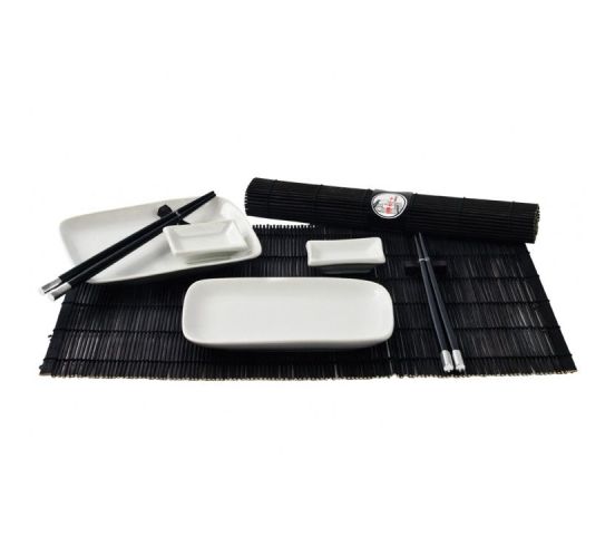 Sushi-Tischgeschirrset-schwarz-1