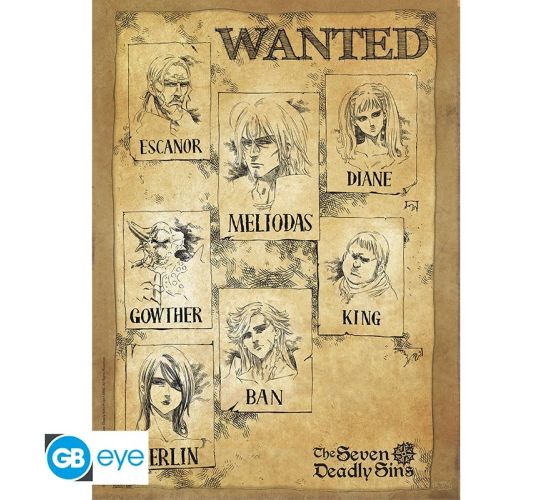 The-Seven-Deadly-Sins-Wanted-52x38cm-Chibi-Poster-1