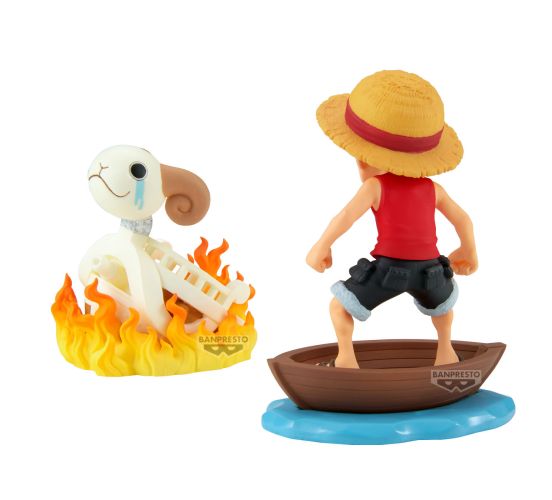 Wave-126-One-Piece-Monkey-D-Luffy-Going-Merry-8cm-PVC-Statue
