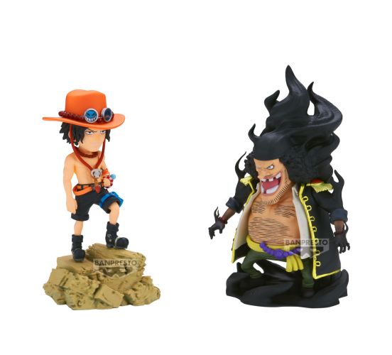Wave-129-One-Piece-Portgas-D-Ace-vs-Marshall-D-Teach-8cm-PVC Wave-129-One-Piece-Portgas-D-Ace-vs-Marshall-D-Teach-8cm-PVC