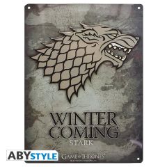 Game of Thrones - Stark - Metallschild