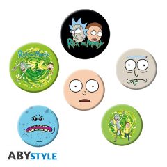 Rick und Morty - Charaktere - Badge Pack - Buttons