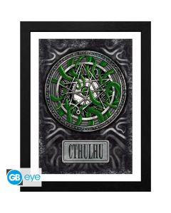 Cthulhu - Necronomicon - 30x40cm Rahmenbild
