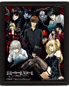 Death-Note-Character-Montage-26x20-3D-Rahmenbild-1