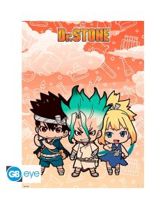 Dr Stone - Senku Kohaku & Chrome - 52x38cm Chibi Poster