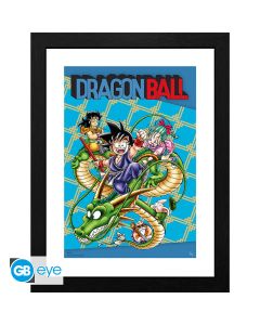 Dragon-Ball-Cover-gerahmtes-Bild-30x40-Poster-1