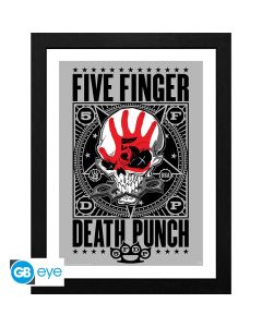 FIVE-FINGER-DEATH-PUNCH-Framed-print-Punchagram-30x40-1