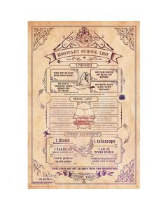 Harry-Potter-Schulliste-Hogwart-915x61-Poster-1