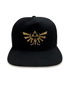 Legend-of-Zelda-Hyrule-Logo-One-Size-schwarz-Snapback-1