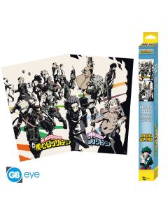MY-HERO-ACADEMIA-Set-2-Posters-Chibi-52x38-HeroesVillains-x4