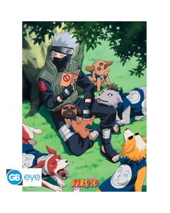 Naruto-Kakashi-Hunde-52x38cm-Chibi-Poster-1