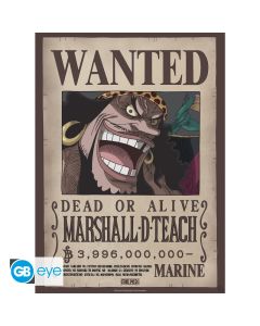 ONE-PIECE-Poster-Chibi-52x38-Wanted-Blackbeard-Wano-1