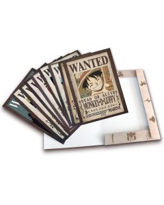 One-Piece-Luffys-Crew-Wanted-Posters-Portfolio-mit-9-Postern