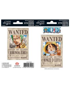One-Piece-Wanted-Ruffy-Zorro-Sticker-Set-1