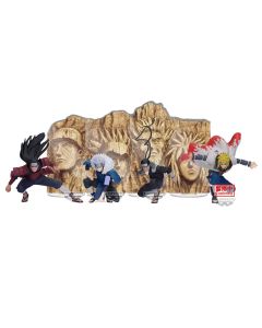 PREORDER - Naruto Shippuden - Panel Spectacle Hashirama Senju, Tobirama Senju, Sarutobi Hiruzen, Namikaze Minato - 15-18cm PVC Statuen