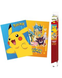 Pokemon-Colorful-Pokemons-Chibi-Poster-Set-52x38-Poster-1