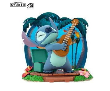 Disney-Lilo-Stitch-Stitch-Gitarre-10cm-PVC-Statue-1