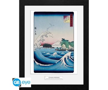 Hiroshige-The-Seven-Ri-Beach-30x40cm-Bilderrahmen-1