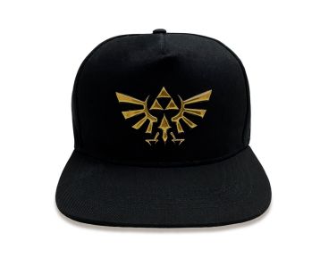 Legend-of-Zelda-Hyrule-Logo-One-Size-schwarz-Snapback-1