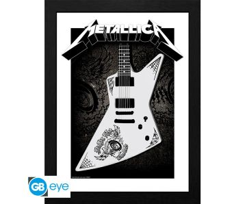 Metallica-Papa-Het-Guitar-30x40cm-Bilderrahmen-1