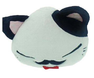 Nemu-Neko-Neko-mit-Schnurrbart-Fliege-weissschwarz-30cm-Plue