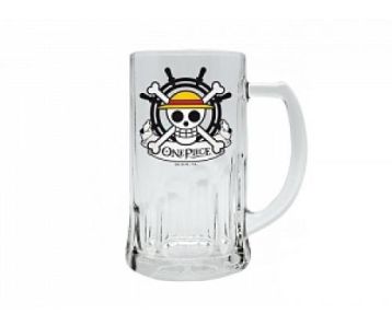 One-Piece-Ruffy-Skull-Bierglas-1