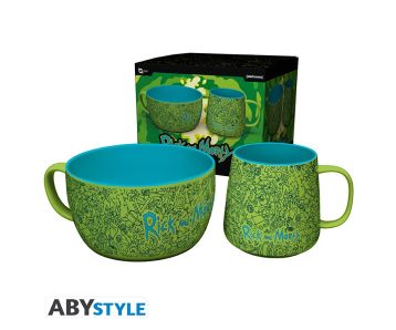 Rick und Morty -  Tasse + Bowl - Frühstück Set