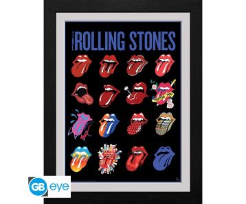 The-Rolling-Stones-Tongues-30x40cm-Bilderrahmen-1