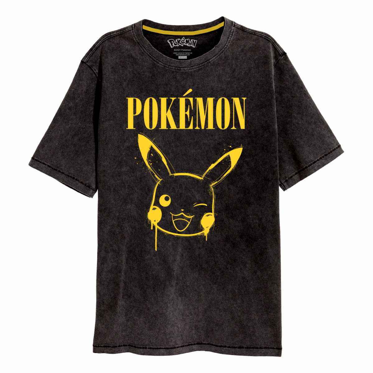Pokemon - Graffiti Pikachu - schwarz - T-Shirt